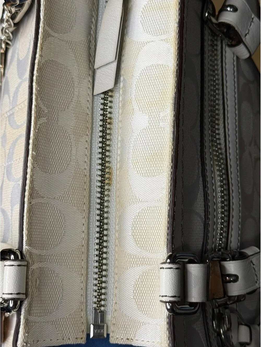 Coach Vintage Hamptons Monogram Satchel & Legacy Leather Wristlet Set